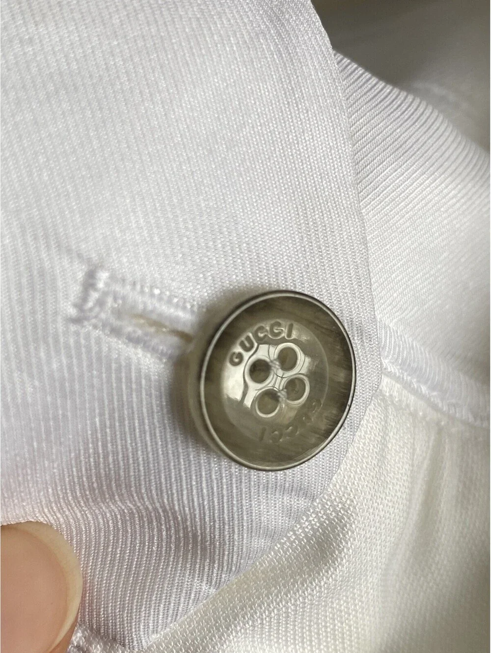 Gucci White 2009 IT-38 US-2 Wide Leg Cotton Blend Trousers Pants